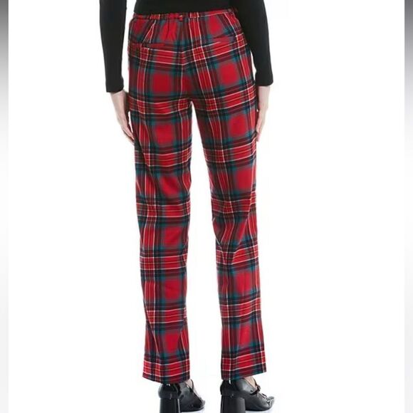 🔥 Copper Key High Rise Wide Leg Plaid Trousers, Size-XXL - Picture 3 of 10